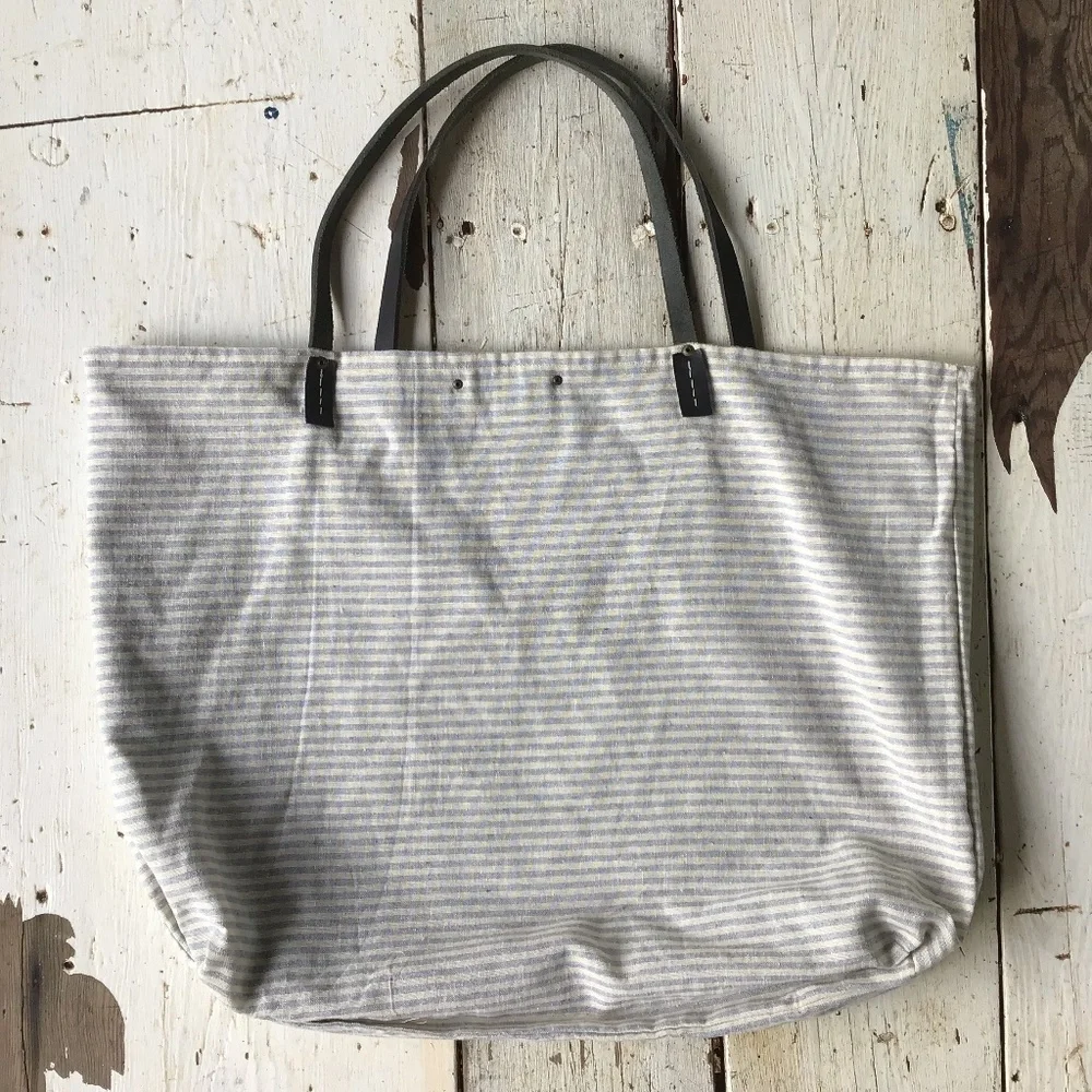 NEW Anthropologie HEMP BAG reversible TOTE $128 - Picture 2 of 4